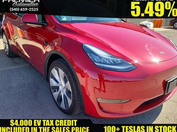 TESLA MODEL Y 2021 5YJYGDEE8MF173346 image